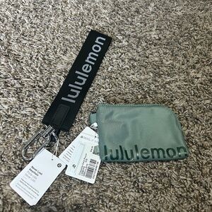 Lululemon card pouch and keychain